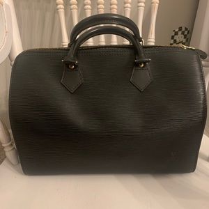 Louis Vuitton Black Epi Leather Speedy 30